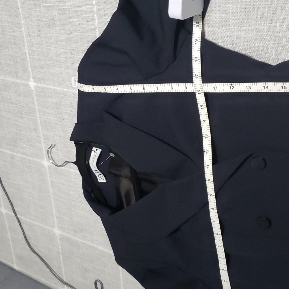NWT Zara blazer, Color Navy Blue, Size L - Picture 16 of 17